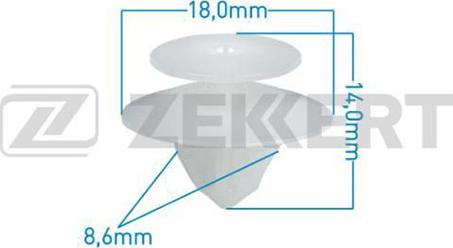 Zekkert BE-1355 - Moldings / aizsarguzlika autospares.lv