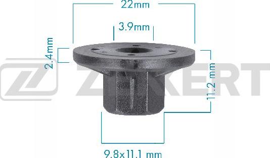 Zekkert BE-3598 - Clip, trim / protective strip www.autospares.lv