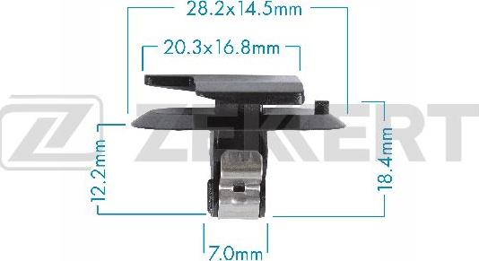 Zekkert BE-3619 - Moldings / aizsarguzlika www.autospares.lv