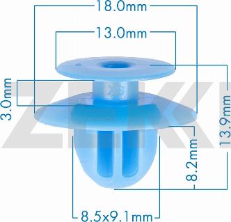 Zekkert BE-3796 - Moldings / aizsarguzlika autospares.lv