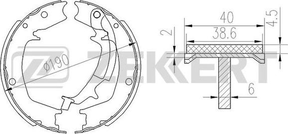 Zekkert BK-4451 - Bremžu loku komplekts www.autospares.lv