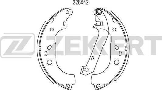 Zekkert BK-4469 - Bremžu loku komplekts www.autospares.lv