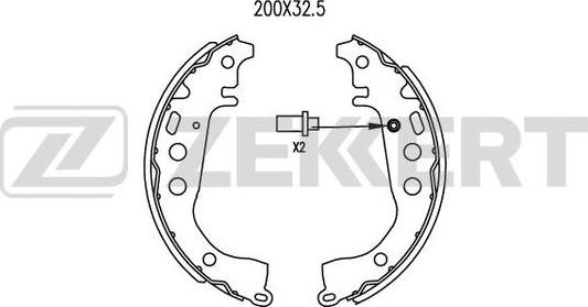 Zekkert BK-4436 - Bremžu loku komplekts autospares.lv