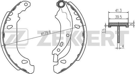 Zekkert BK-4470 - Bremžu loku komplekts www.autospares.lv