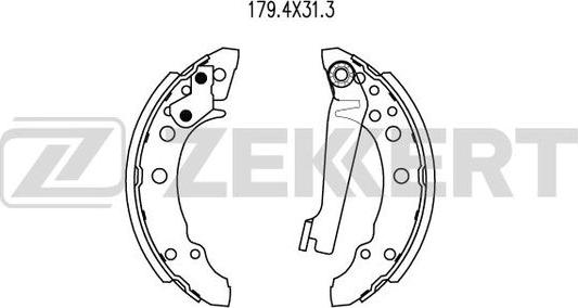 Zekkert BK-4471 - Bremžu loku komplekts autospares.lv