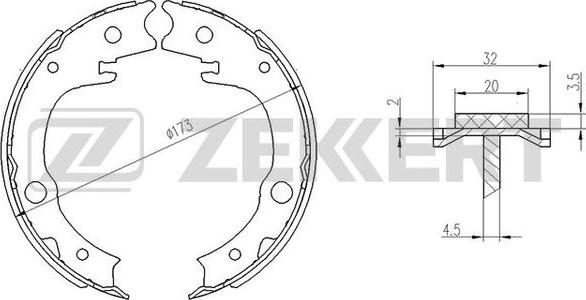 Zekkert BK-4097 - Bremžu loku komplekts autospares.lv