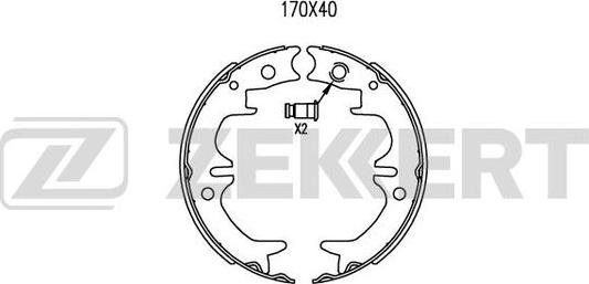 Zekkert BK-4044 - Bremžu loku komplekts autospares.lv