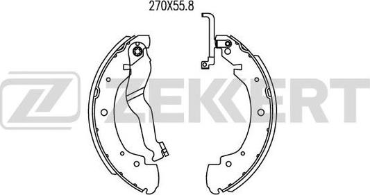 Zekkert BK-4052 - Bremžu loku komplekts autospares.lv