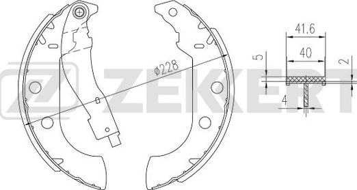 Zekkert BK-4000 - Bremžu loku komplekts www.autospares.lv