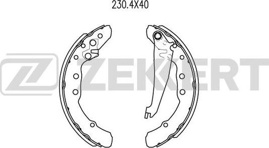 Zekkert BK-4036 - Bremžu loku komplekts autospares.lv