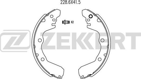 Zekkert BK-4037 - Bremžu loku komplekts autospares.lv