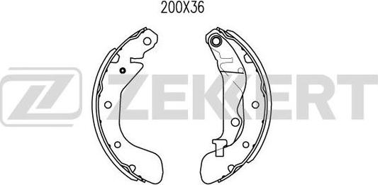 Zekkert BK-4028 - Bremžu loku komplekts www.autospares.lv