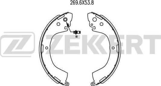 Zekkert BK-4023 - Bremžu loku komplekts www.autospares.lv