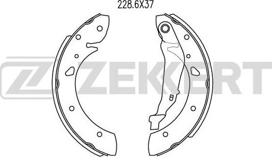 Zekkert BK-4022 - Bremžu loku komplekts autospares.lv