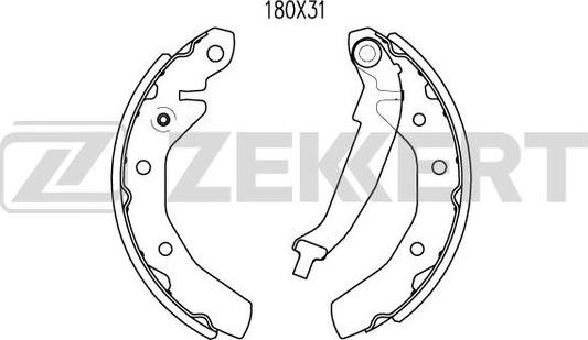 Zekkert BK-4027 - Bremžu loku komplekts www.autospares.lv