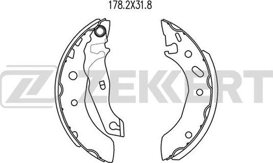 Zekkert BK-4168 - Bremžu loku komplekts autospares.lv