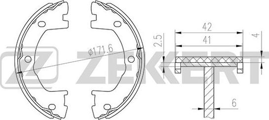 Zekkert BK-4315 - Bremžu loku komplekts www.autospares.lv