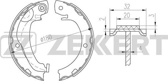 Zekkert BK-4318 - Bremžu loku komplekts autospares.lv