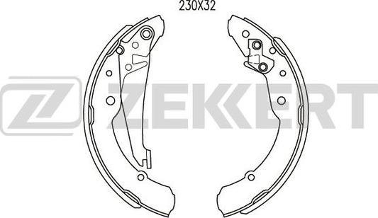 Zekkert BK-4380 - Bremžu loku komplekts autospares.lv