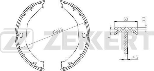 Zekkert BK-4329 - Bremžu loku komplekts www.autospares.lv