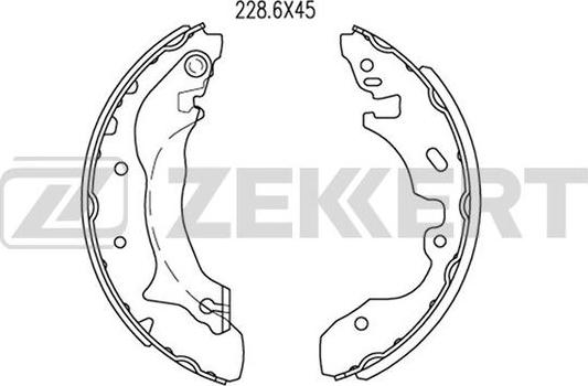 Zekkert BK-4283 - Bremžu loku komplekts autospares.lv