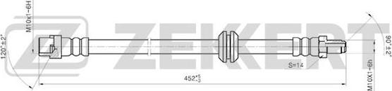 Zekkert BS-9004 - Тормозной шланг www.autospares.lv