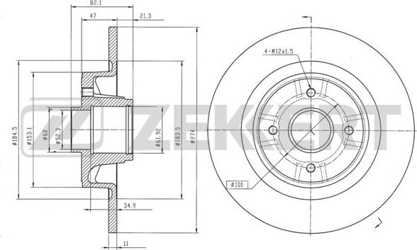 Zekkert BS-5990 - Bremžu diski www.autospares.lv