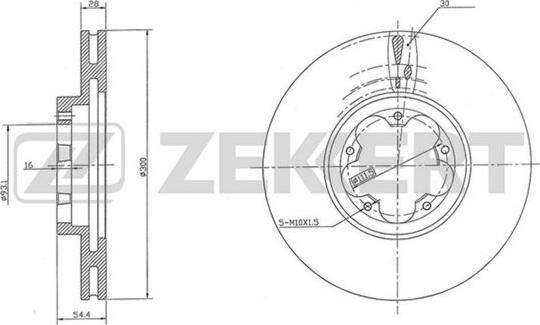 Zekkert BS-5424 - Bremžu diski www.autospares.lv