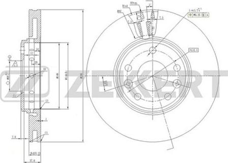 Zekkert BS-5590 - Bremžu diski www.autospares.lv