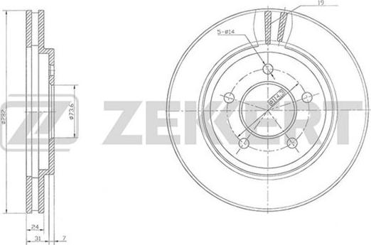 Zekkert BS-5503 - Bremžu diski autospares.lv