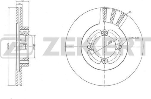 Zekkert BS-5502 - Bremžu diski autospares.lv