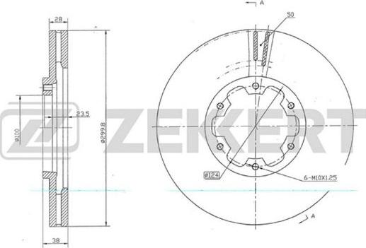 Zekkert BS-5696 - Bremžu diski autospares.lv