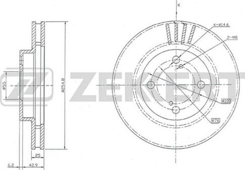 Zekkert BS-5692 - Bremžu diski www.autospares.lv