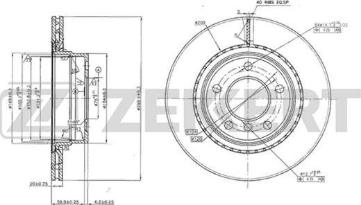 Zekkert BS-5609 - Bremžu diski autospares.lv