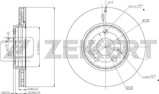 Zekkert BS-5631 - Bremžu diski www.autospares.lv