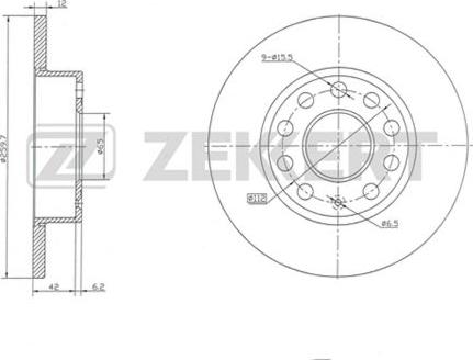 Zekkert BS-5042 - Bremžu diski autospares.lv