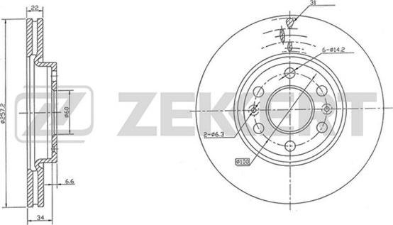 Zekkert BS-5000 - Bremžu diski www.autospares.lv