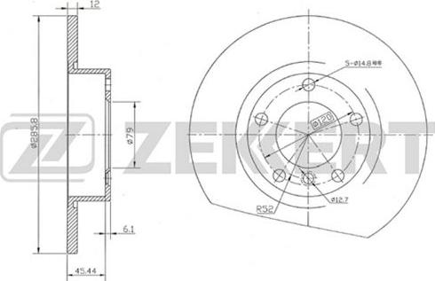 Zekkert BS-5003 - Bremžu diski autospares.lv