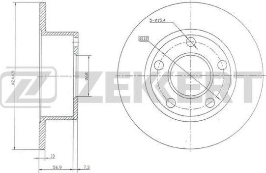 Zekkert BS-5080 - Bremžu diski www.autospares.lv