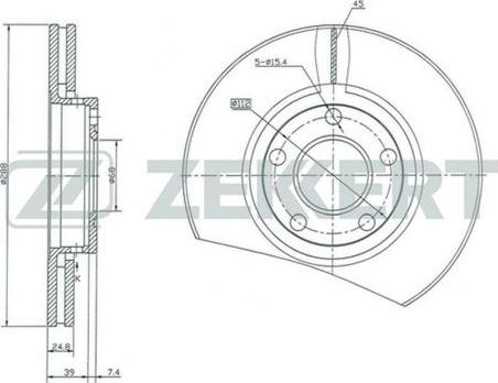 Zekkert BS-5083 - Bremžu diski autospares.lv