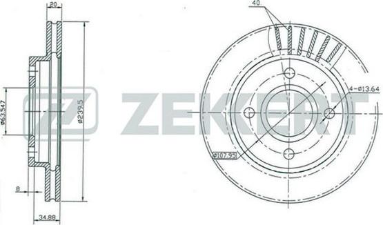 Zekkert BS-5021 - Bremžu diski autospares.lv