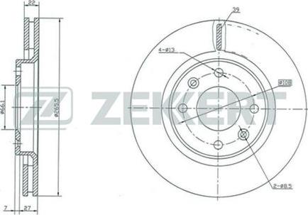 Zekkert BS-5028 - Bremžu diski www.autospares.lv