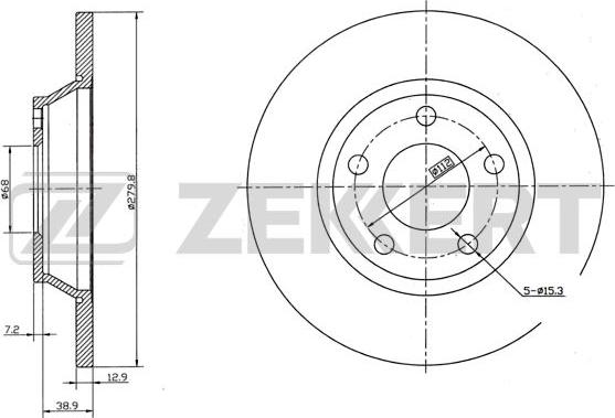 Zekkert BS-5196 - Bremžu diski www.autospares.lv