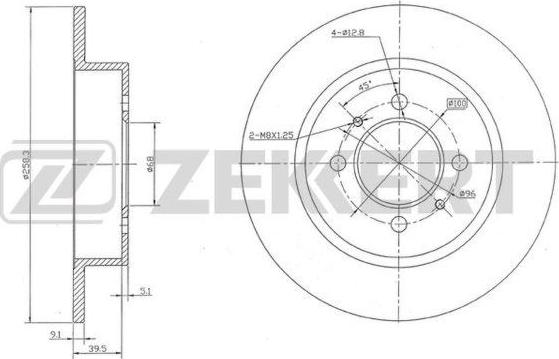 Zekkert BS-5171 - Bremžu diski www.autospares.lv