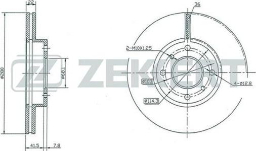 Zekkert BS-5177 - Bremžu diski www.autospares.lv