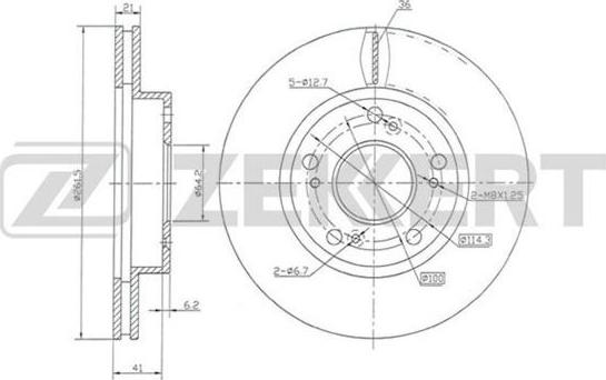 Zekkert BS-5892 - Bremžu diski www.autospares.lv