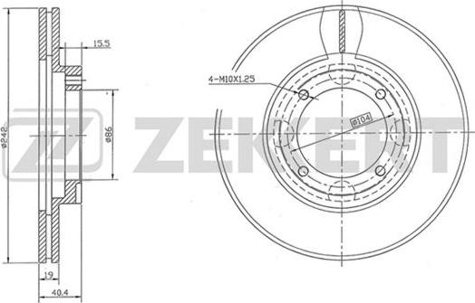 Zekkert BS-5856 - Bremžu diski autospares.lv