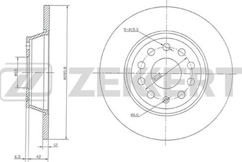 Zekkert BS-5398 - Bremžu diski autospares.lv