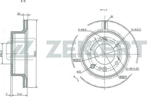 Zekkert BS-5393 - Bremžu diski www.autospares.lv