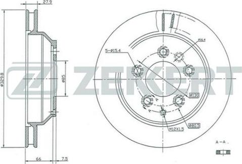 Zekkert BS-5392 - Bremžu diski autospares.lv